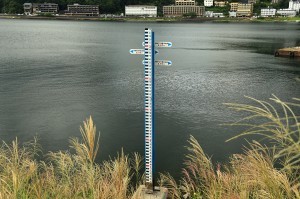 昭和58年の水位（上から2つ目）